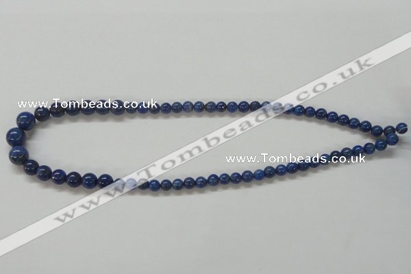 CNL233 15.5 inches multi-size round natural lapis lazuli beads wholesale