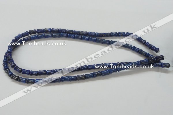 CNL238 15.5 inches 6*8mm bamboo shape natural lapis lazuli beads wholesale