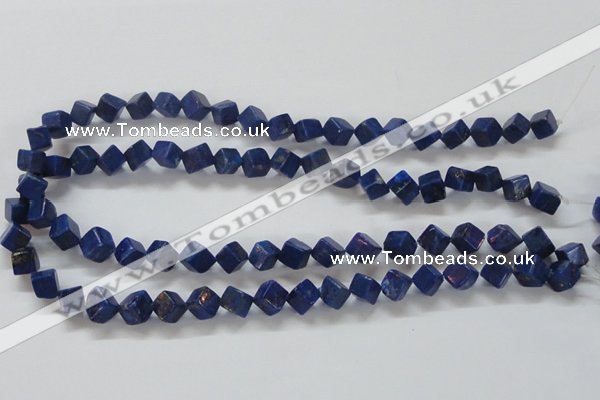 CNL239 15.5 inches 8*8 cube natural lapis lazuli beads wholesale