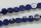 CNL240 15.5 inches 8mm coin natural lapis lazuli beads wholesale