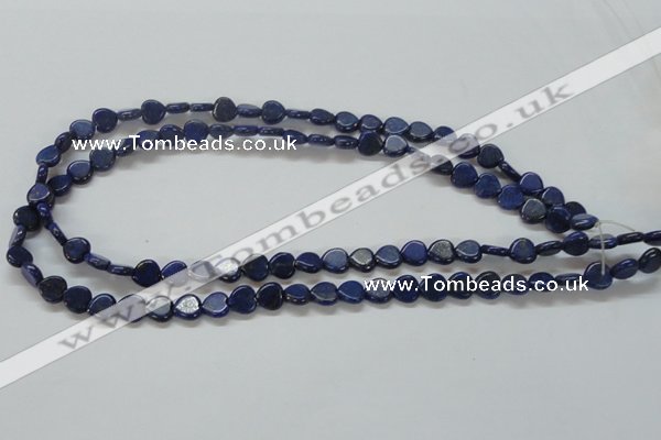 CNL242 15.5 inches 8*8mm heart natural lapis lazuli beads wholesale