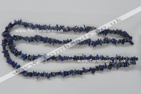 CNL244 15.5 inches 3*10mm chip natural lapis lazuli beads wholesale