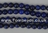 CNL401 15.5 inches 4mm round natural lapis lazuli gemstone beads