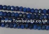 CNL426 15.5 inches 4*6mm faceted rondelle natural lapis lazuli gemstone beads