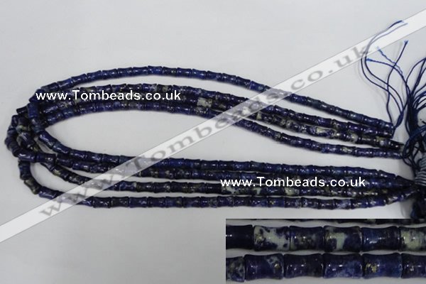 CNL432 15.5 inches 5*7mm bone natural lapis lazuli gemstone beads