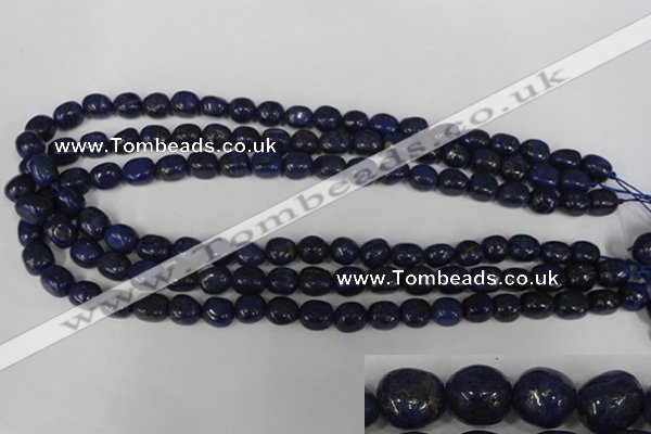 CNL438 15.5 inches 8*10mm nuggets natural lapis lazuli gemstone beads