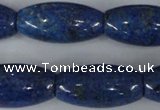 CNL445 15.5 inches 15*30mm rice natural lapis lazuli gemstone beads