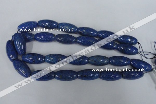 CNL445 15.5 inches 15*30mm rice natural lapis lazuli gemstone beads