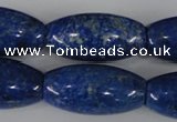 CNL446 15.5 inches 15*30mm rice natural lapis lazuli gemstone beads