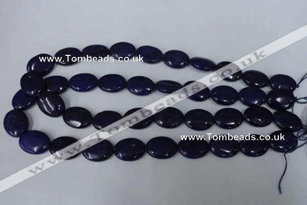 CNL484 15.5 inches 15*20mm oval natural lapis lazuli gemstone beads