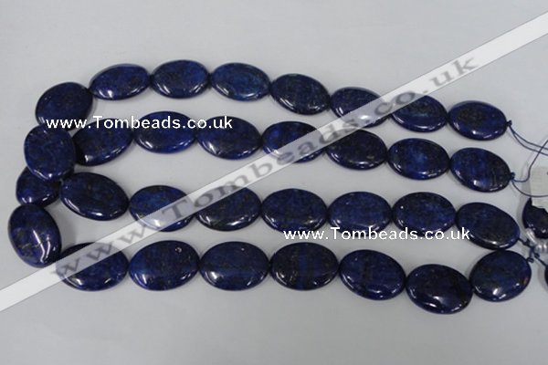 CNL485 15.5 inches 18*25mm oval natural lapis lazuli gemstone beads