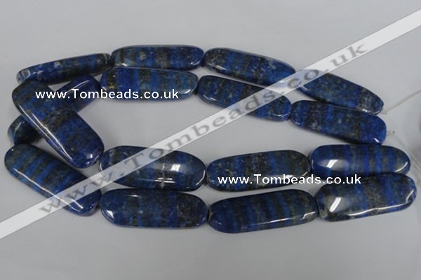 CNL490 15.5 inches 18*50mm oval natural lapis lazuli gemstone beads