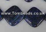 CNL526 15.5 inches 20*20mm diamond natural lapis lazuli gemstone beads