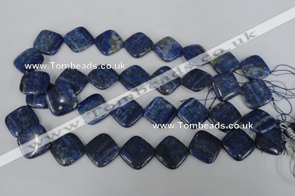 CNL526 15.5 inches 20*20mm diamond natural lapis lazuli gemstone beads