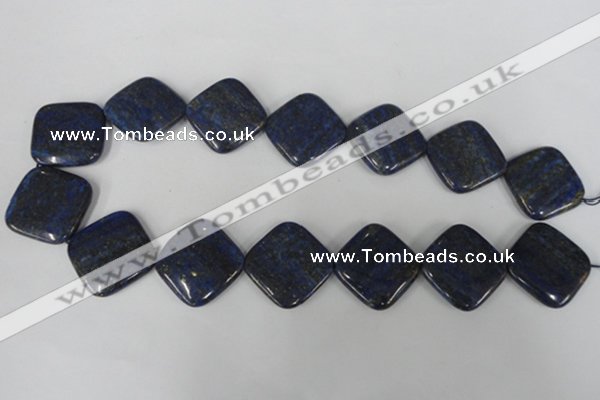 CNL527 15.5 inches 25*25mm diamond natural lapis lazuli gemstone beads