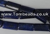 CNL541 15.5 inches 8*16mm flat tube natural lapis lazuli gemstone beads