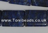 CNL546 15.5 inches 18*25mm flat tube natural lapis lazuli gemstone beads