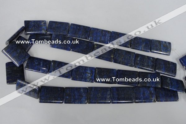 CNL546 15.5 inches 18*25mm flat tube natural lapis lazuli gemstone beads