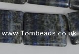 CNL547 15.5 inches 22*30mm flat tube natural lapis lazuli gemstone beads