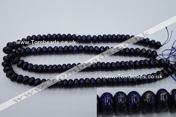 CNL612 15.5 inches 6*10mm rondelle natural lapis lazuli gemstone beads