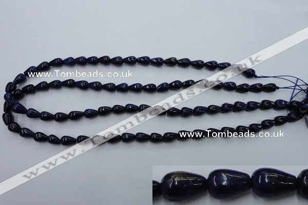 CNL615 15.5 inches 6*10mm teardrop natural lapis lazuli gemstone beads