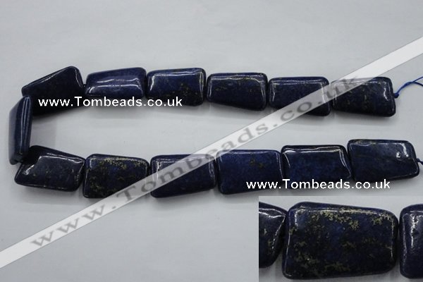 CNL675 15.5 inches 20*30mm trapezoid natural lapis lazuli beads