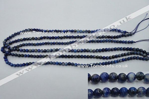 CNL711 15.5 inches 4mm round natural lapis lazuli gemstone beads