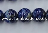 CNL718 15.5 inches 16mm round natural lapis lazuli gemstone beads