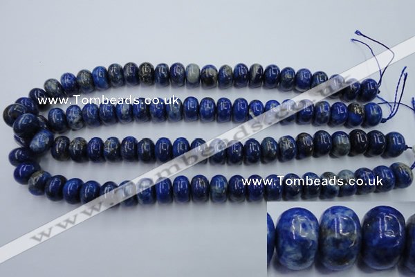 CNL725 15.5 inches 9*15mm rondelle natural lapis lazuli gemstone beads