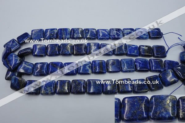 CNL770 15.5 inches 16*16mm square natural lapis lazuli gemstone beads