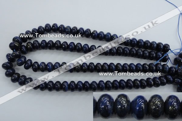 CNL864 15.5 inches 8*12mm rondelle natural lapis lazuli gemstone beads