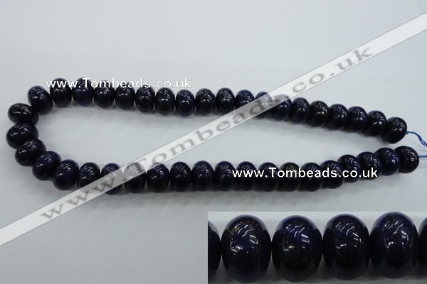 CNL865 15.5 inches 10*14mm rondelle natural lapis lazuli gemstone beads