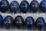 CNL866 15.5 inches 12*16mm rondelle natural lapis lazuli gemstone beads