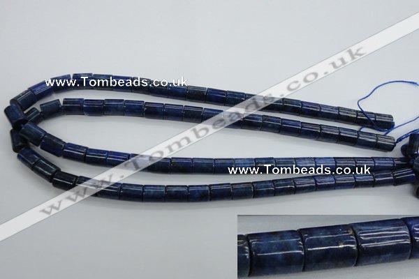 CNL886 15.5 inches 8*10mm tube natural lapis lazuli gemstone beads