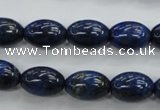 CNL895 15.5 inches 10*14mm rice natural lapis lazuli gemstone beads