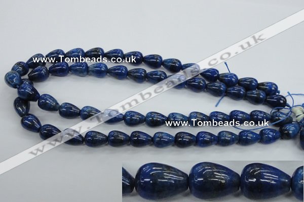 CNL901 15.5 inches 10*14mm teardrop natural lapis lazuli gemstone beads