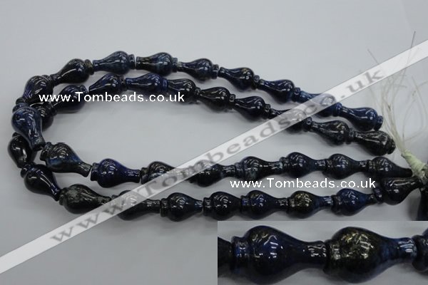 CNL918 15.5 inches 13*22mm vase-shaped natural lapis lazuli beads