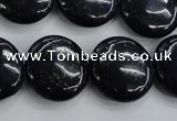 CNL928 15.5 inches 20mm flat round natural lapis lazuli gemstone beads