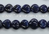 CNL931 15.5 inches 10*10mm heart natural lapis lazuli gemstone beads