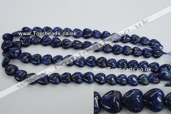 CNL934 15.5 inches 15*15mm heart natural lapis lazuli gemstone beads