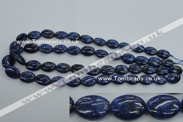 CNL942 15.5 inches 12*16mm oval natural lapis lazuli gemstone beads