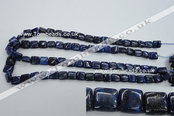 CNL961 15.5 inches 10*10mm square natural lapis lazuli gemstone beads