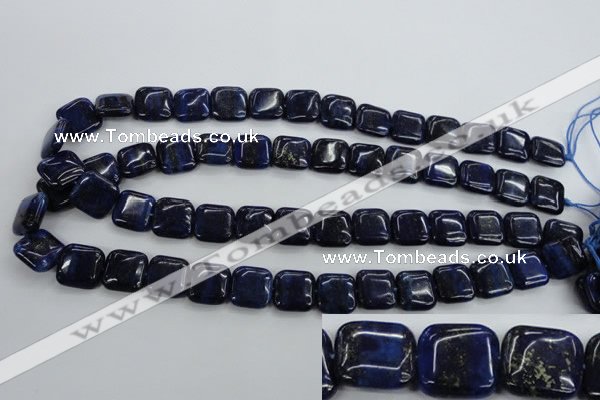 CNL963 15.5 inches 14*14mm square natural lapis lazuli gemstone beads