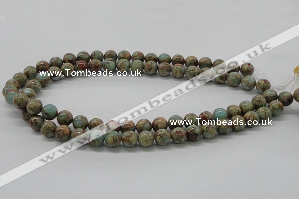 CNS02 16 inches 10mm round natural serpentine jasper beads wholesale