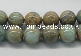 CNS03 16 inches 12mm round natural serpentine jasper beads wholesale