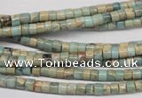 CNS135 15.5 inches 3.5*4mm heishi natural serpentine jasper beads