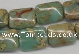 CNS148 15.5 inches 15*20mm rectangle natural serpentine jasper beads