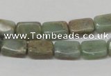 CNS18 16 inches 8*12mm rectangle natural serpentine jasper beads