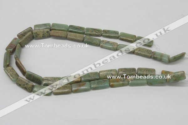 CNS19 16 inches 10*20mm rectangle natural serpentine jasper beads