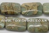 CNS20 16 inches 18*25mm rectangle natural serpentine jasper beads